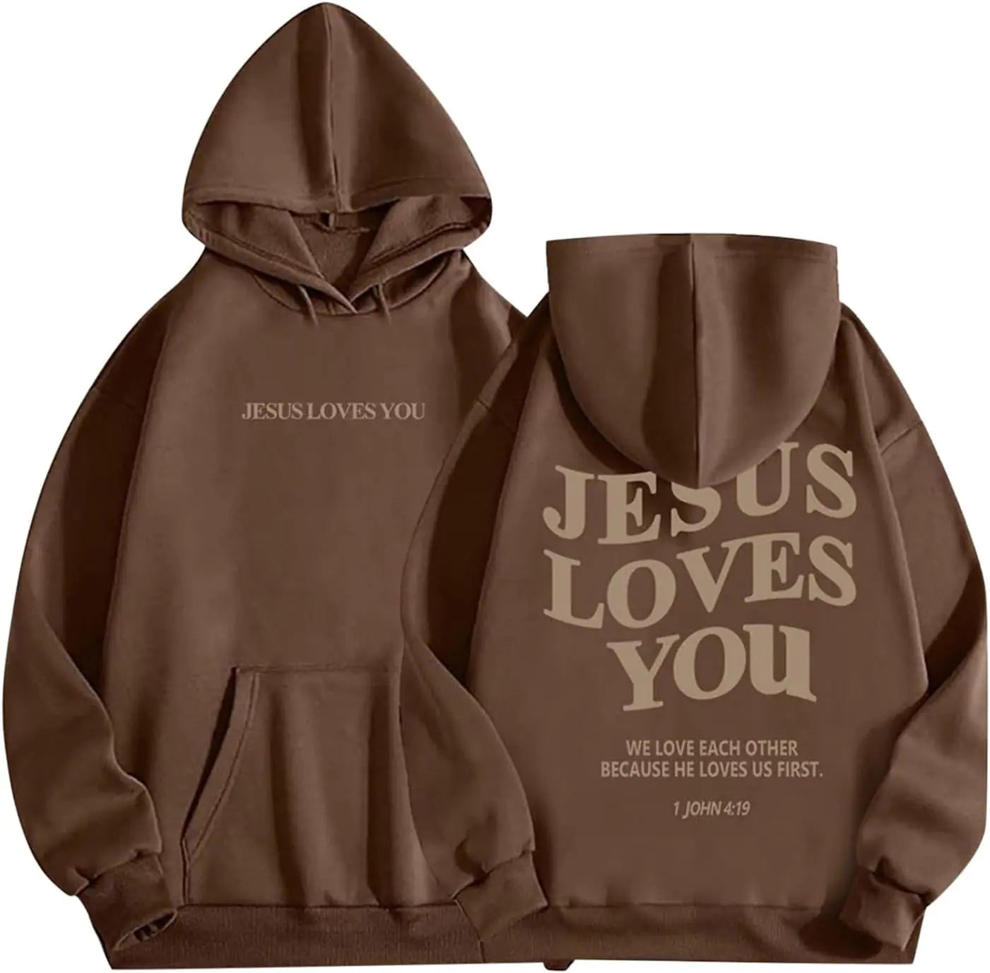 Loves You Hoodie Christian Faith Sweatshirt