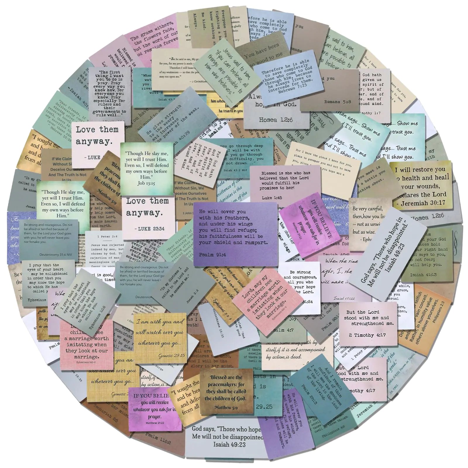 120pcs Christian Jesus Stickers Bible Verse Stickers Inspirational Design